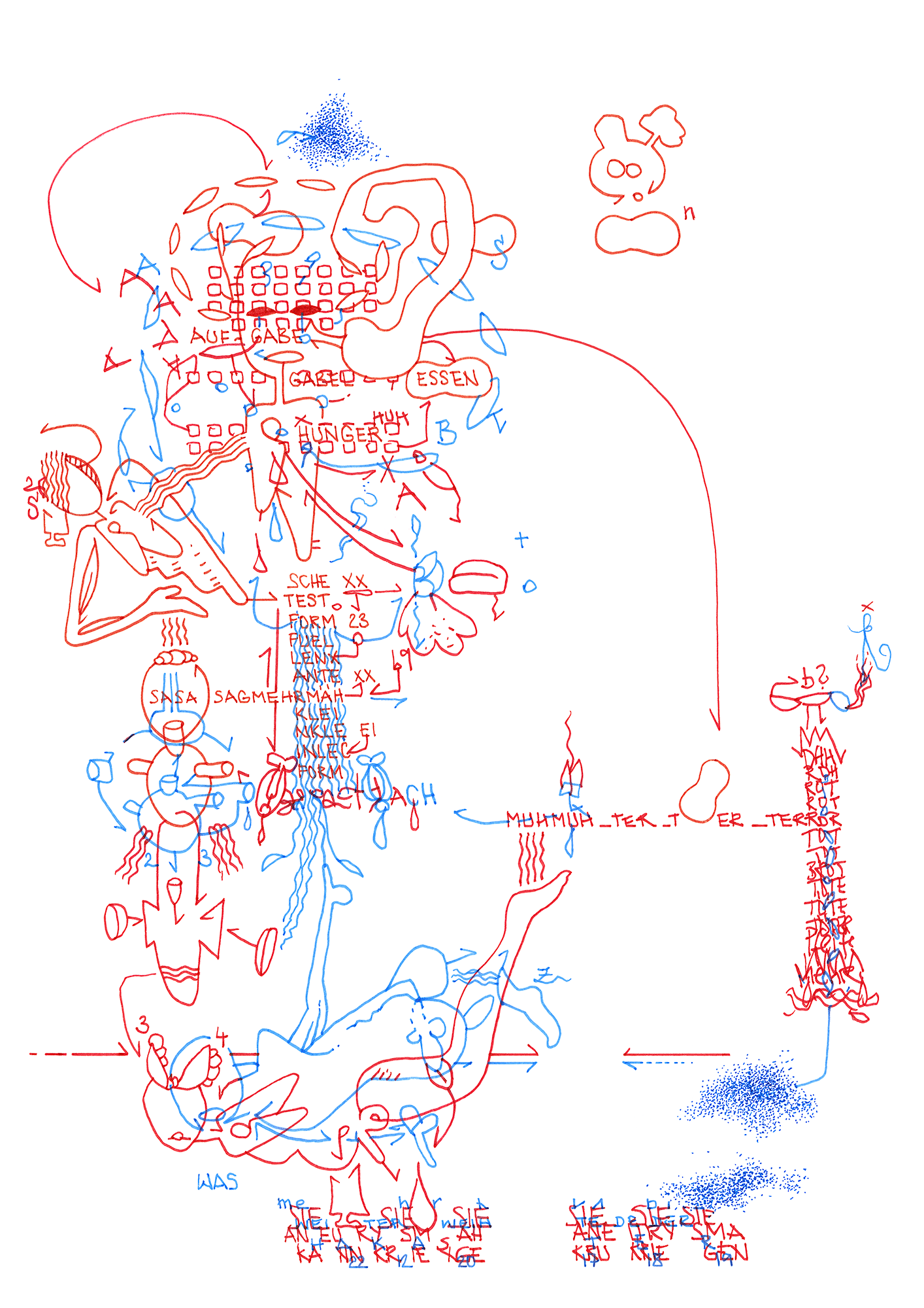 Hannes Kater: Tageszeichnung (Zeichnung/drawing) vom 20.12.2022 (1414 x 2000 Pixel)