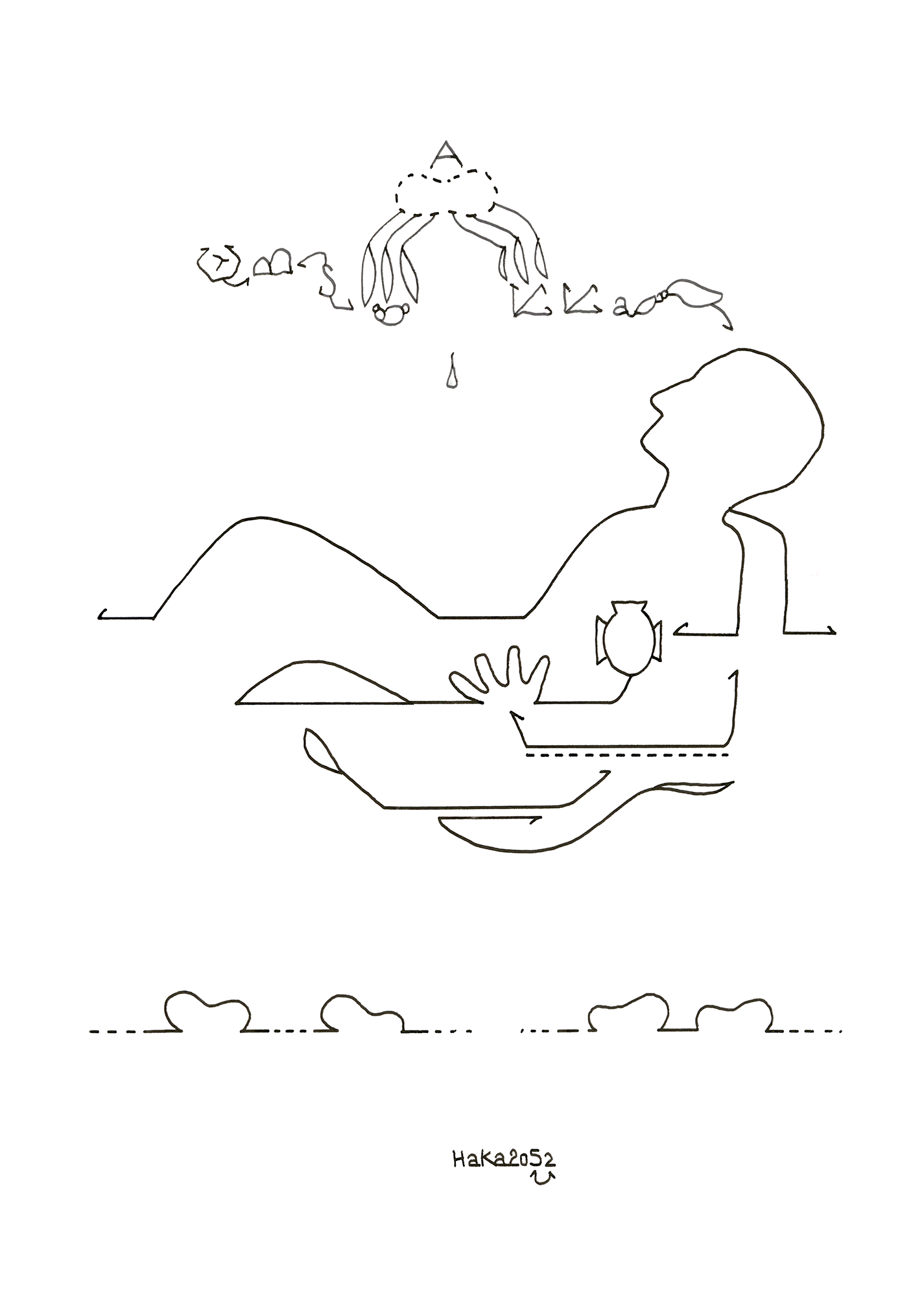 Hannes Kater –Tageszeichnung (Zeichnung/drawing) vom 30.04.2025 (1414 x 2000 Pixel)