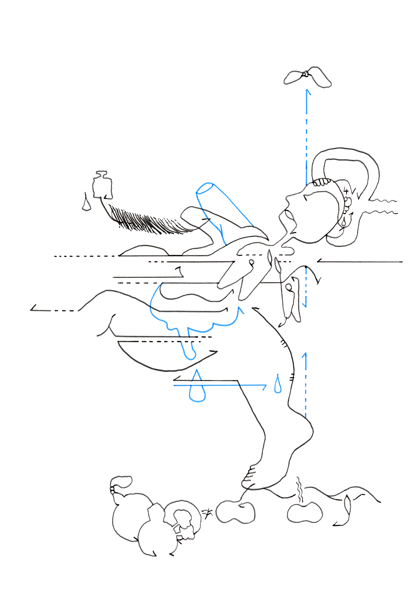Hannes Kater –Tageszeichnung (Zeichnung/drawing) vom 05.05.2025 (1414 x 2000 Pixel)