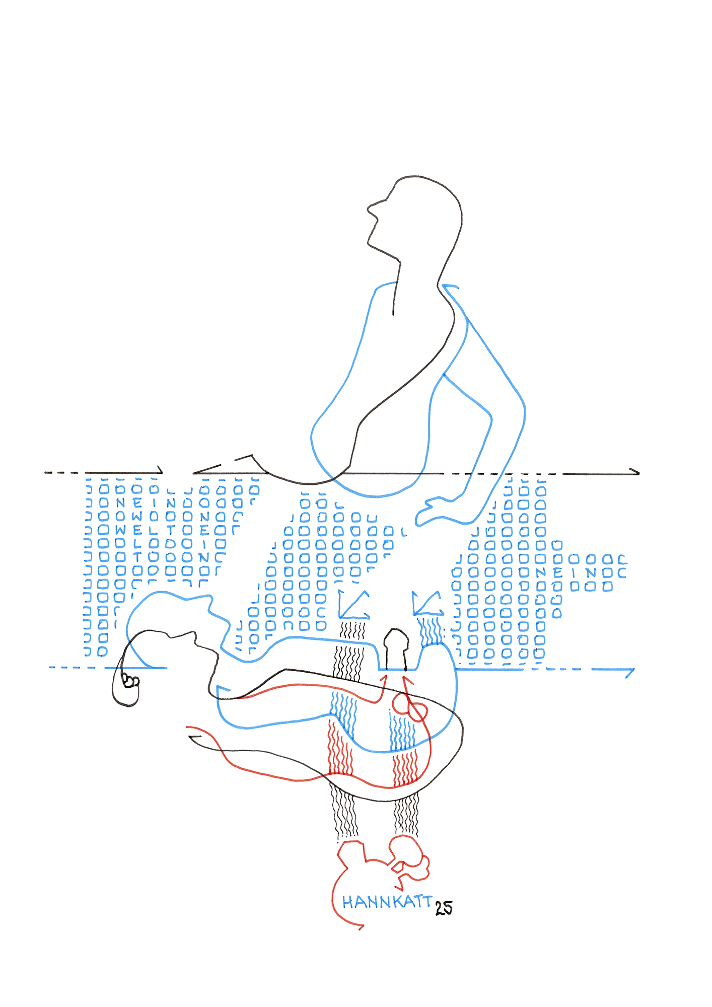 Hannes Kater – Tageszeichnung (Zeichnung/drawing) vom 23.05.2025 (1414 x 2000 Pixel)