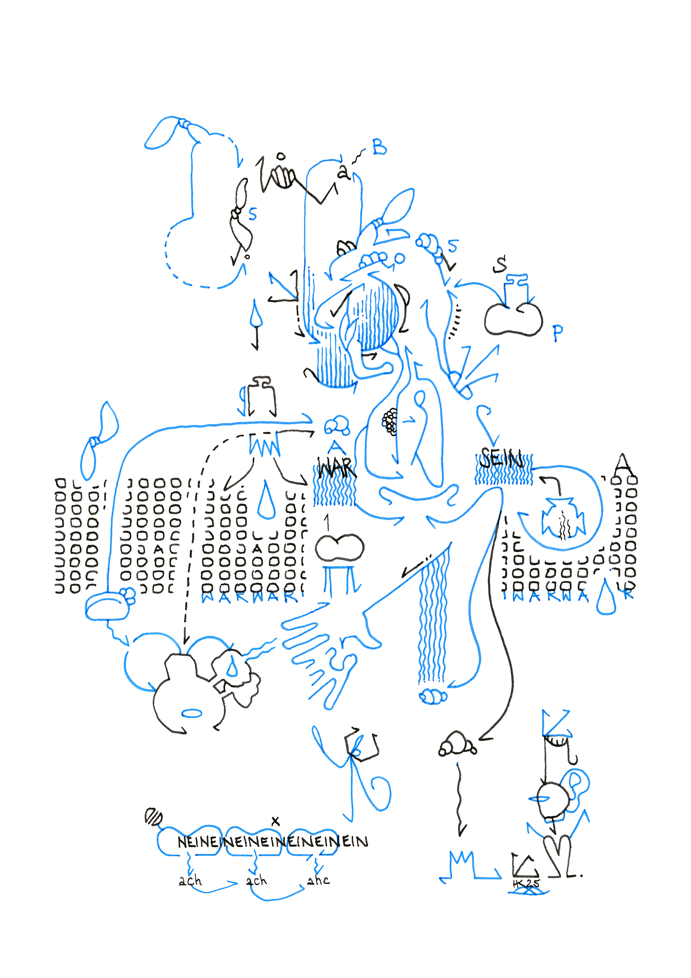 Hannes Kater – Tageszeichnung (Zeichnung/drawing) vom 15.07.2025 (1414 x 2000 Pixel)