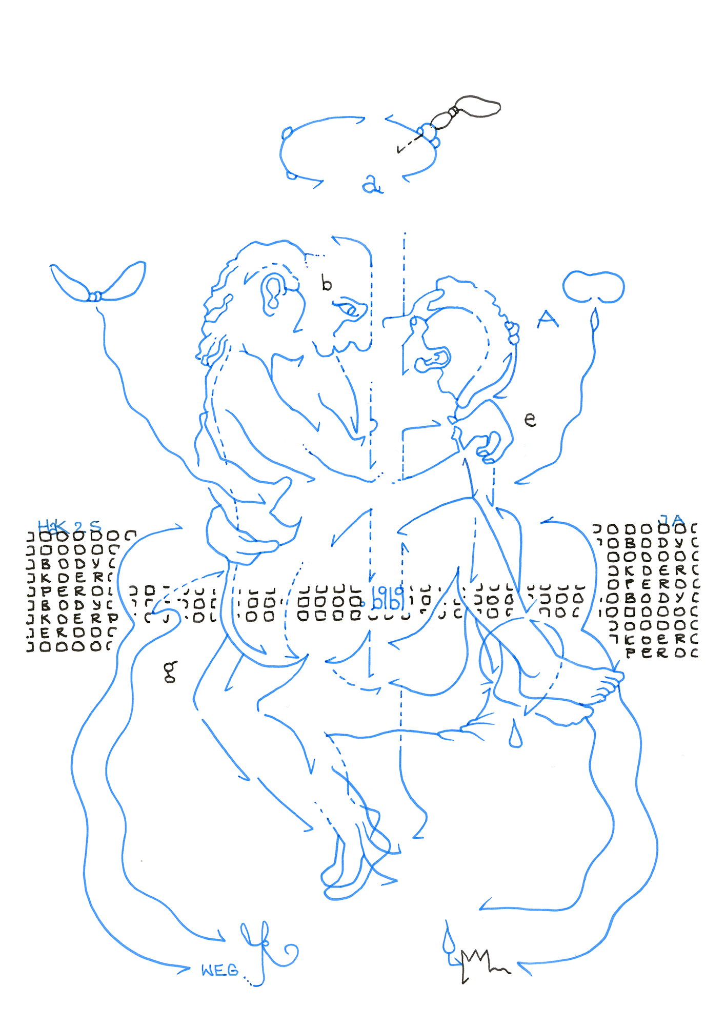 Hannes Kater – Tageszeichnung (Zeichnung/drawing) vom 08.07.2025 (1414 x 2000 Pixel)