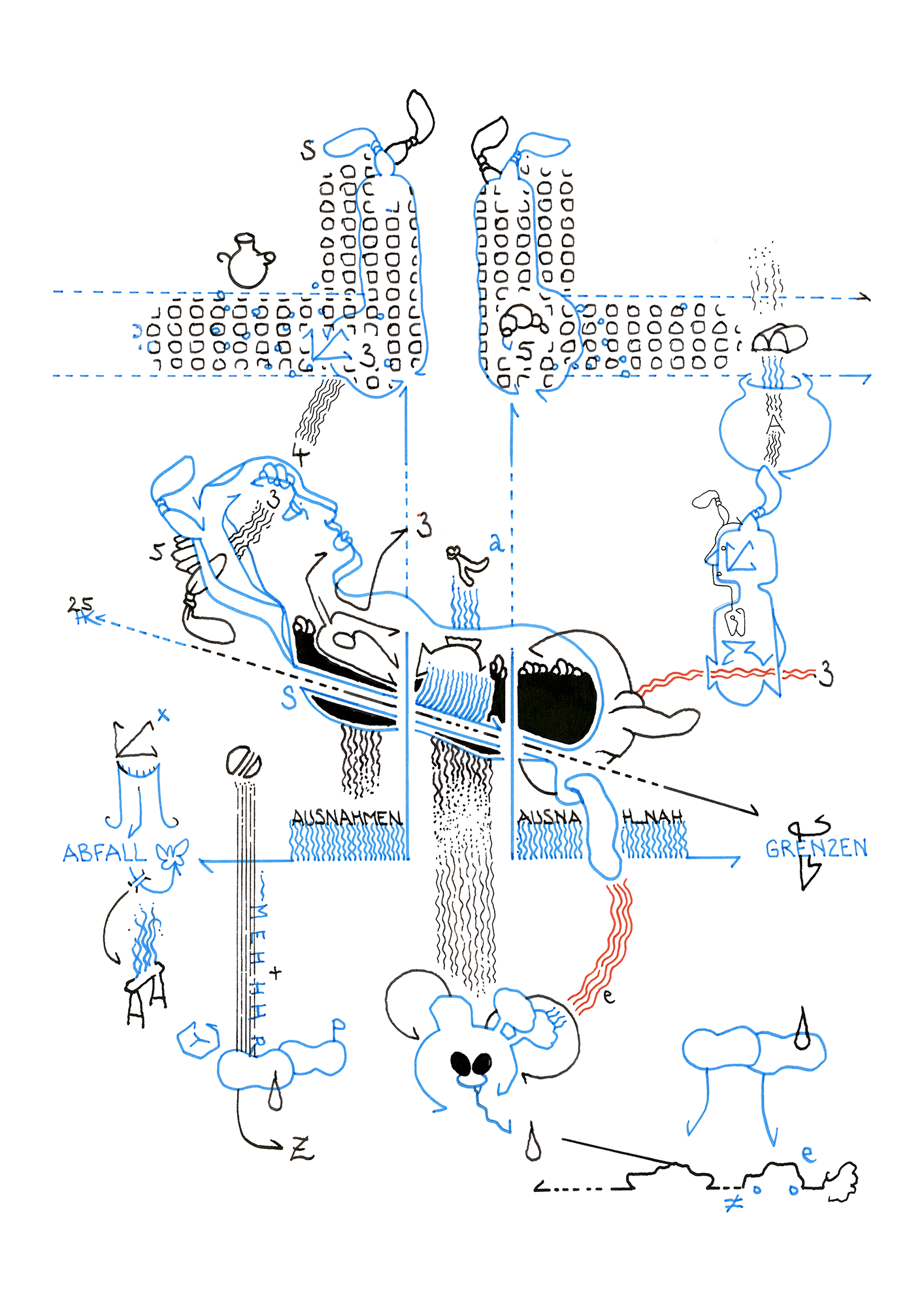 Hannes Kater – Tageszeichnung (Zeichnung/drawing) vom 28.08.2025 (1414 x 2000 Pixel)