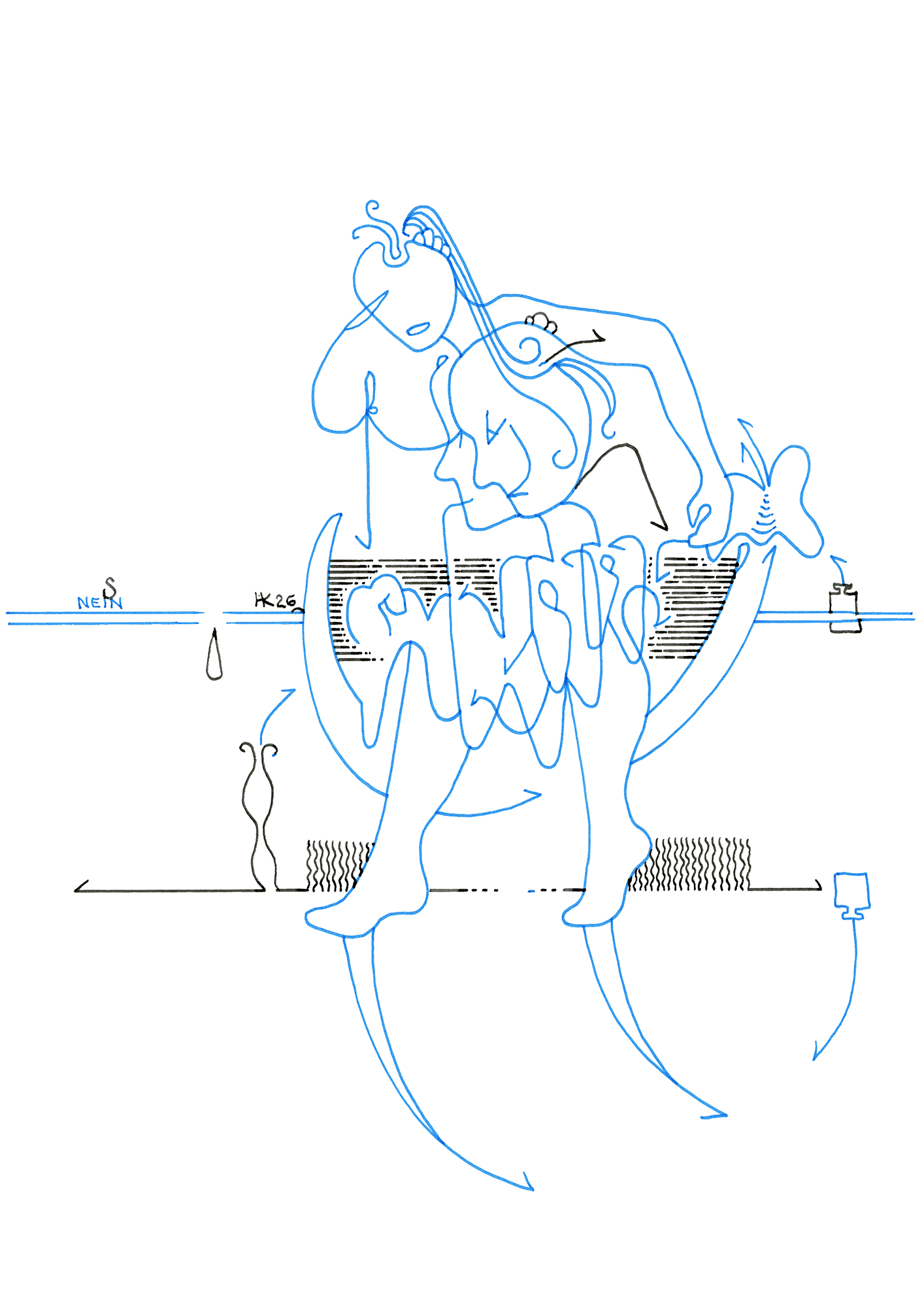 Hannes Kater  Tageszeichnung (Zeichnung/drawing) vom 25.01.2026 (1414 x 2000 Pixel)