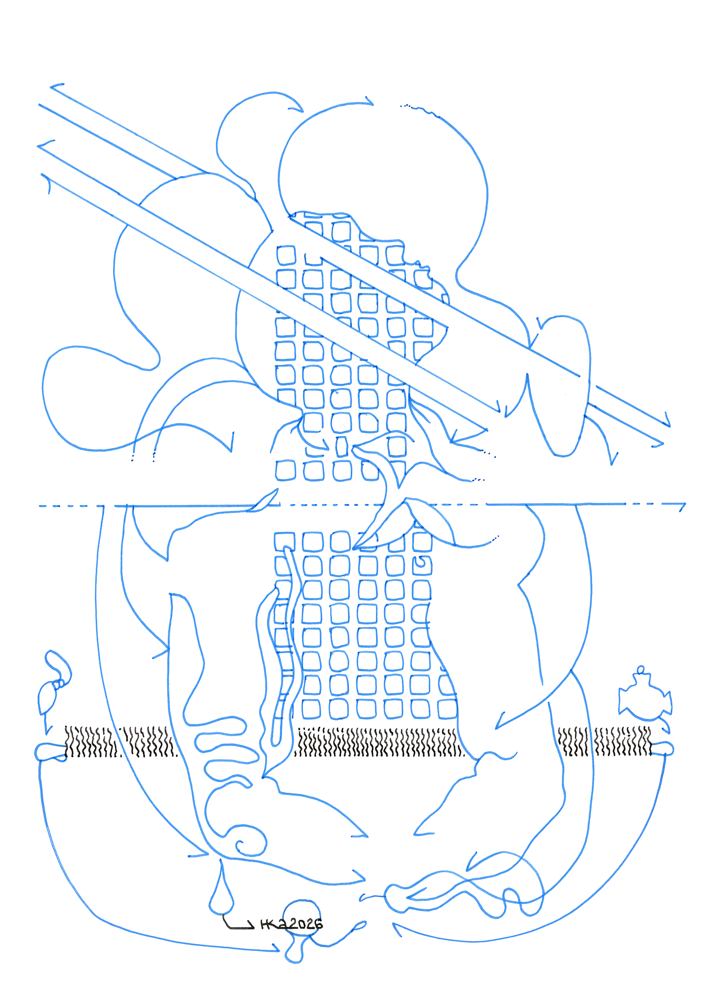 Hannes Kater  Ziehungszeichnung (Zeichnung/drawing) vom 10.10.2026 (1414 x 2000 Pixel)