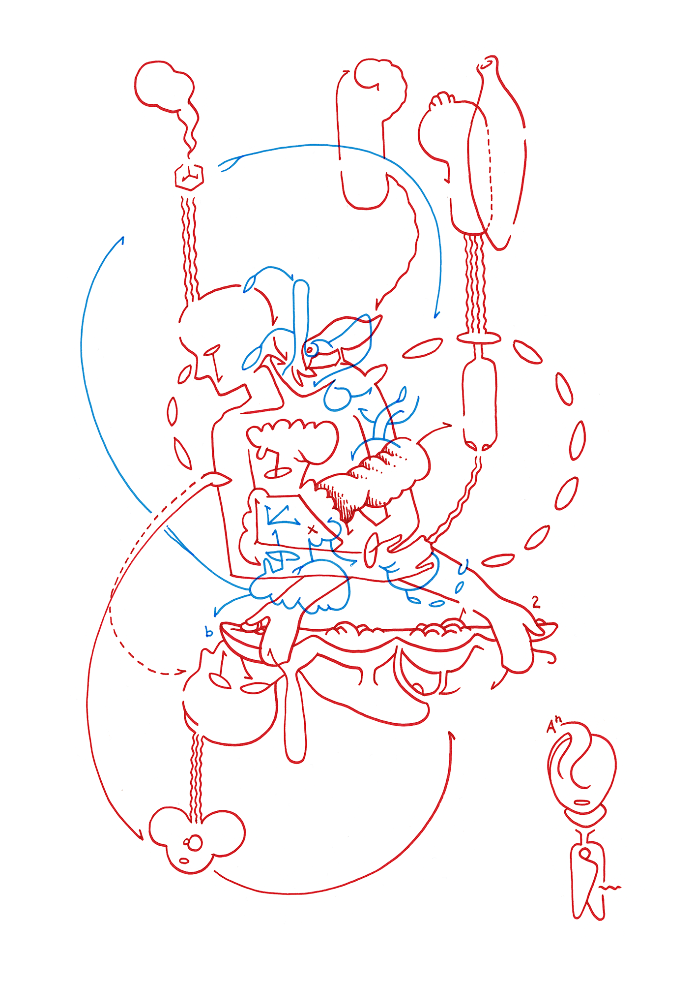 Hannes Kater – Tageszeichnung (Zeichnung/drawing) vom 05.10.2014 (1414 x 2000 Pixel)