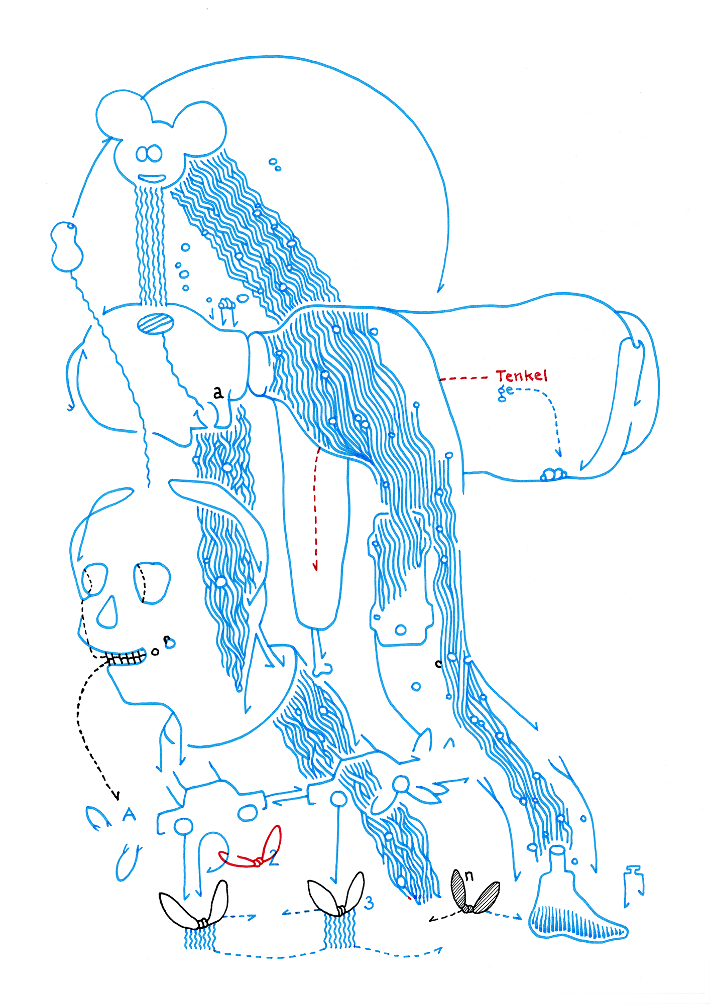 Hannes Kater – Tageszeichnung (Zeichnung/drawing) vom 06.10.2014 (1414 x 2000 Pixel)