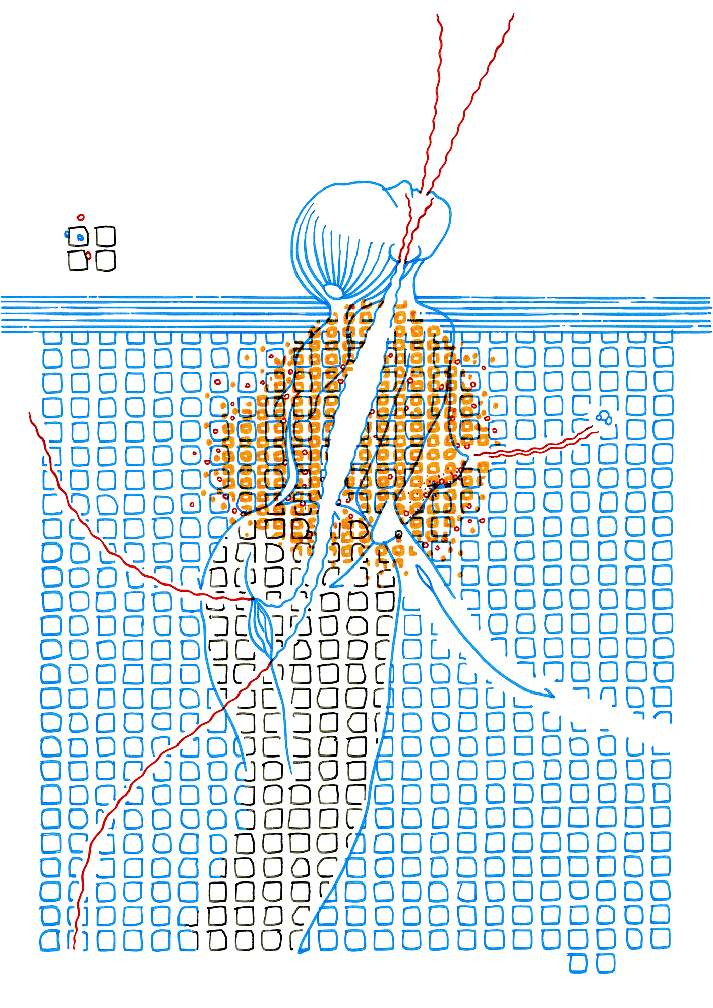 Hannes Kater – Tageszeichnung (Zeichnung/drawing) vom 22.11.2014 (1414 x 2000 Pixel)