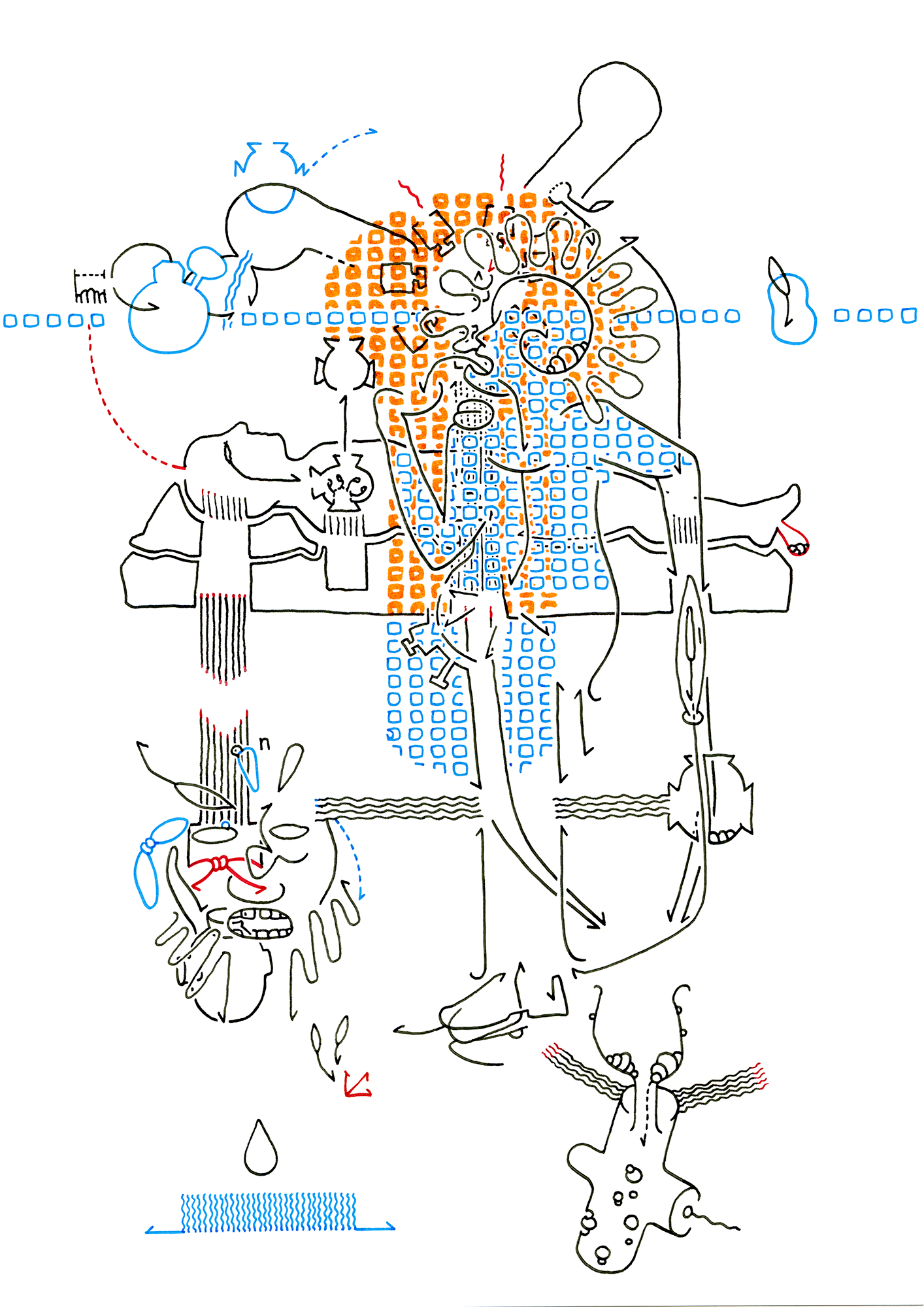 Hannes Kater – Tageszeichnung (Zeichnung/drawing) vom 30.11.2014 (1414 x 2000 Pixel)