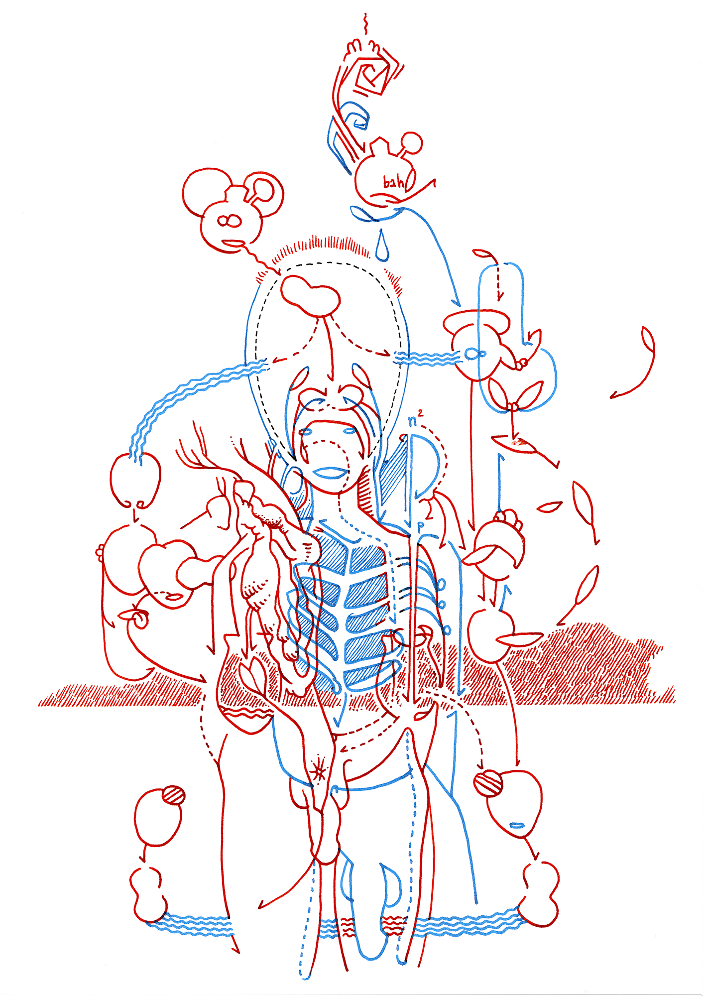 Hannes Kater – Tageszeichnung (Zeichnung/drawing) vom 11.09.2015 (1414 x 2000 Pixel)