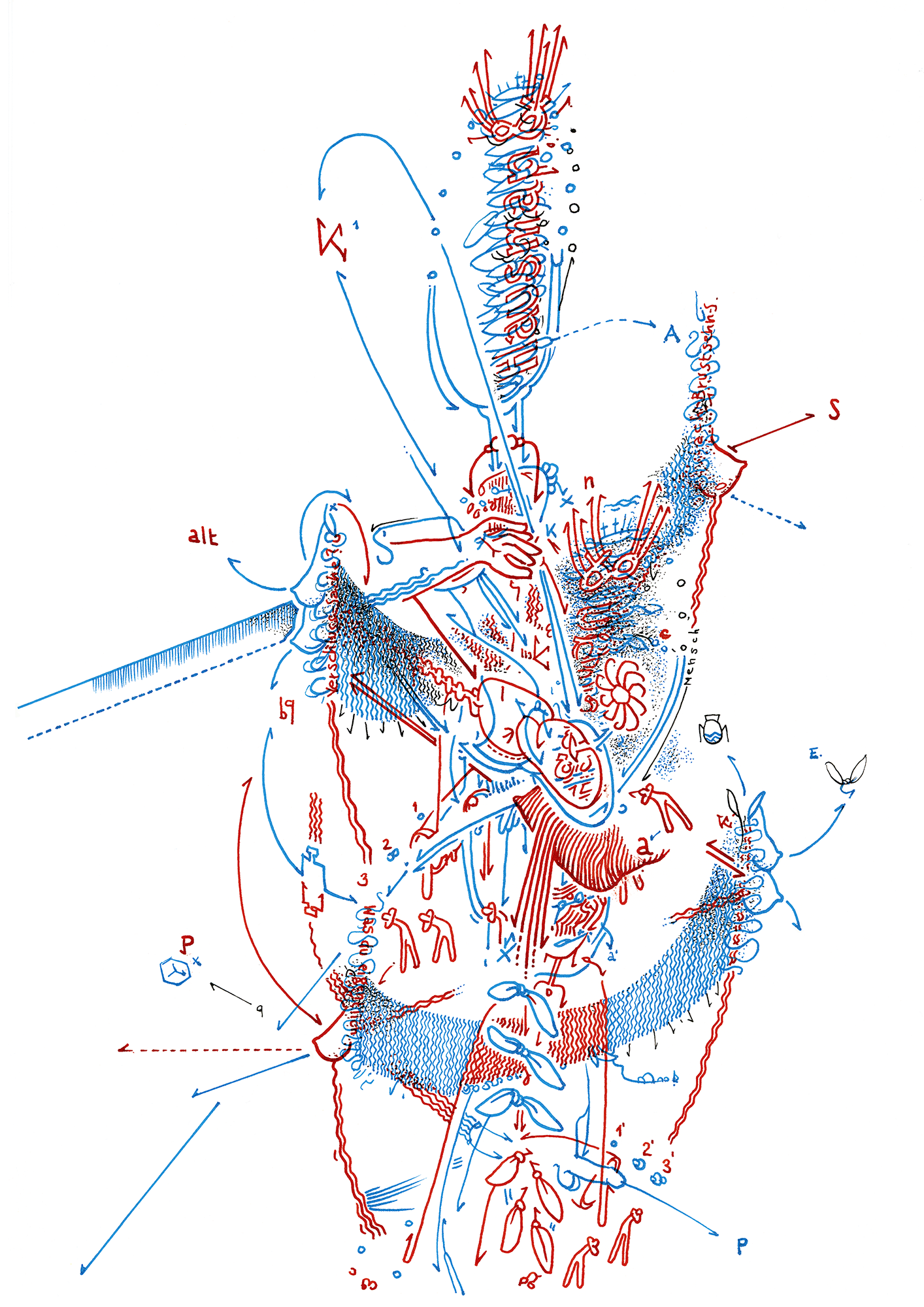 Hannes Kater – Tageszeichnung (Zeichnung/drawing) vom 08.10.2015 (1414 x 2000 Pixel)
