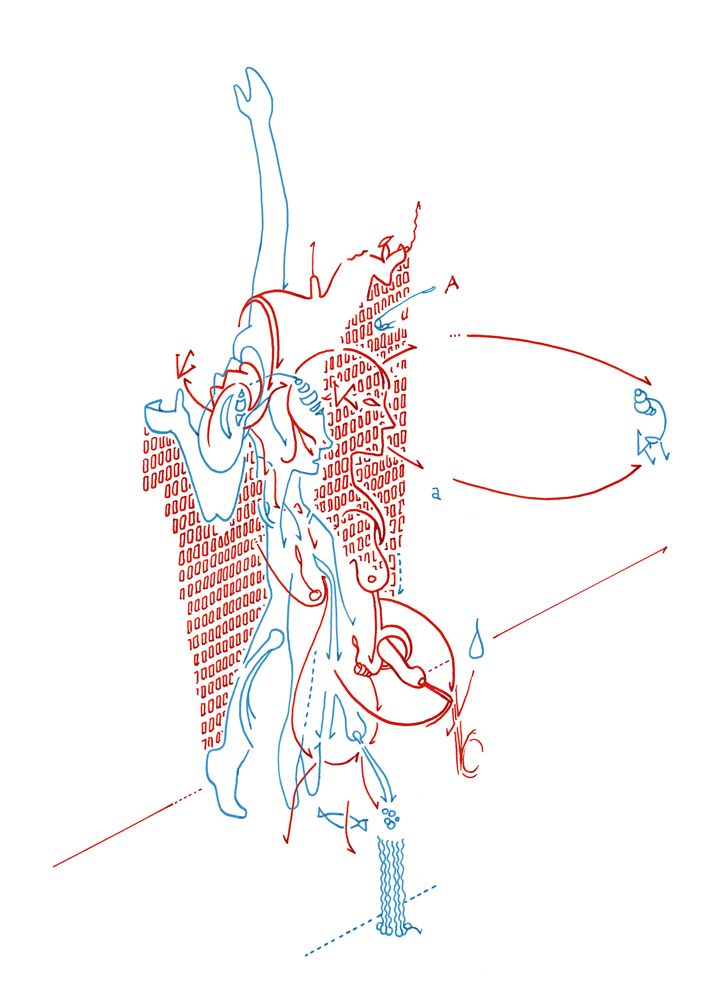 Hannes Kater – Tageszeichnung (Zeichnung/drawing) vom 17.10.2015 (1414 x 2000 Pixel)