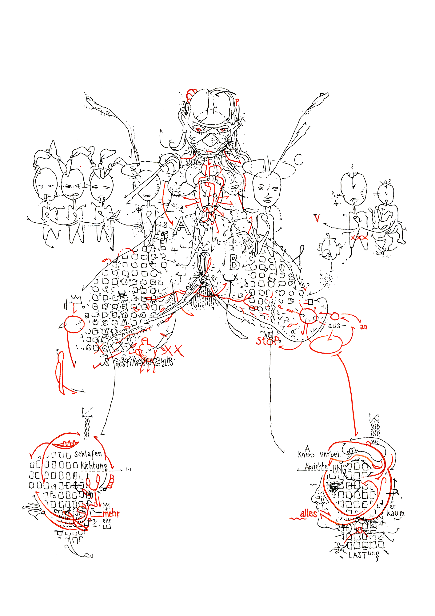 Hannes Kater: Tageszeichnung (Zeichnung/drawing) vom 15.11.2020 (1414 x 2000 Pixel)