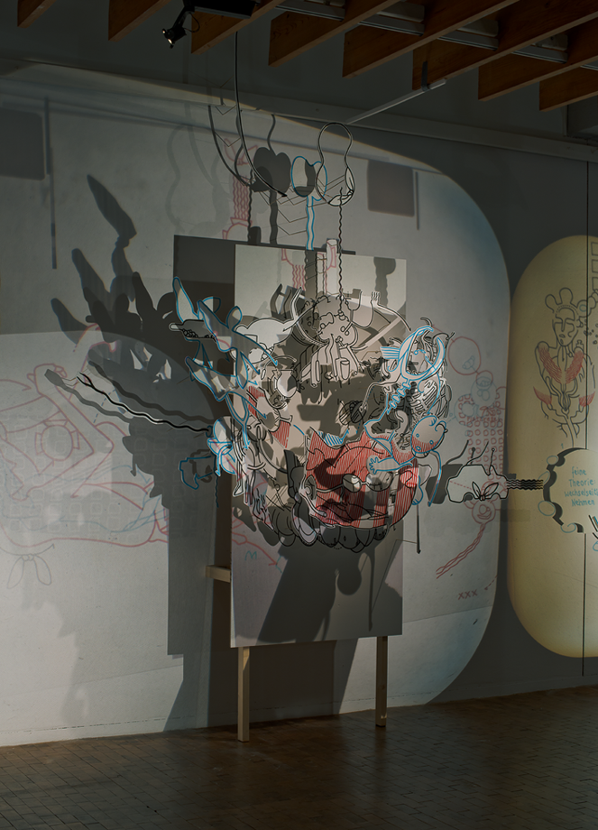 Hannes Kater: Station 10 "Familie" f&uuml;r das Bildprogramm von "&uuml;berbrechen", AdK Berlin Saal 3, 2012