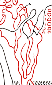 Hannes Kater  Detail einer Zeichnung 2026