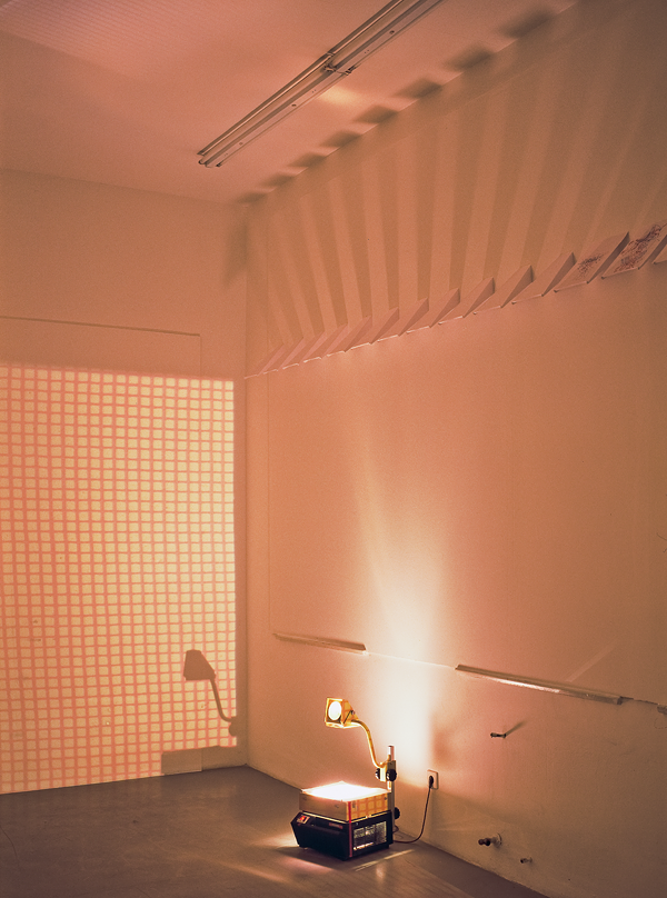 Hannes Kater "Der Zeichnungsgenerator" im Kunstverein Hannover 2001: Raum 4a