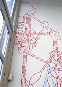 Hannes Kater: Programm für Singel 74, Bildprogramm für einen Raum (der Galerie Singel 74 in Amsterdam) ab 1999