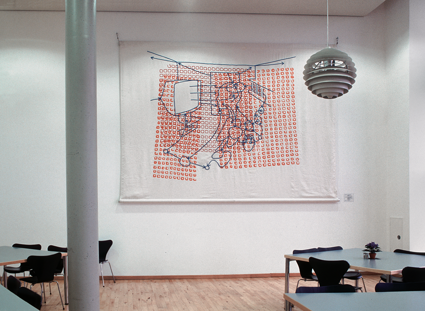 Hannes Kater Der sogenannte Expo-Teppich in der Kantine des Wirtschaftsministeriums in Berlin, 2002