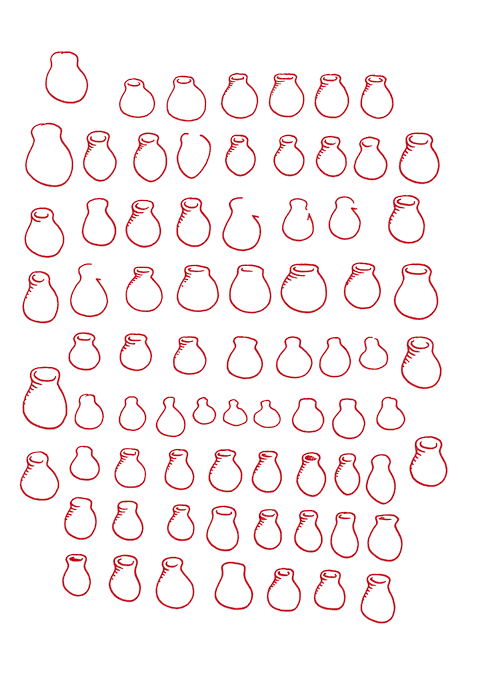 Hannes Kater - Studienblatt_4 zu Darsteller Nr. 21 "Vase"