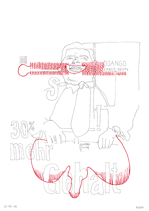 Hannes Kater - Zeichnung für den 21-09-2006