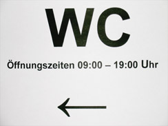 Hannes Kater - WC-Schild