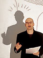 Hannes Kater: Logo f&uuml;r Projekt 02 - Vortragend in Projektion