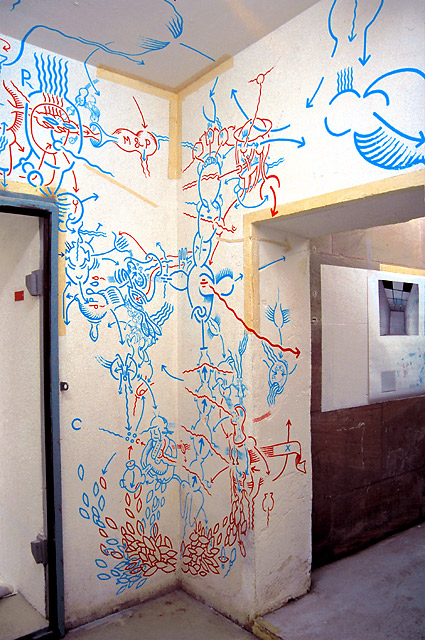 Hannes Kater Detail der Wandzeichnung von: Heile, heile